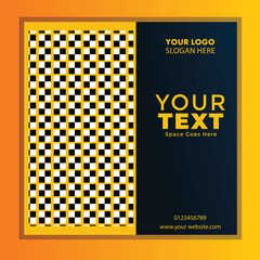 Creative minimalist social media post template. and banner sale template design.