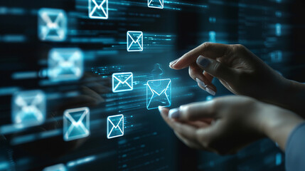 An image of a Document Management System integrating with email, allowing users to drag and drop email attachments directly into the system