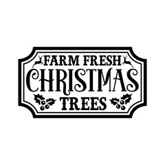 Fototapeta premium Vintage Christmas Sign Svg Bundle, Rustic Christmas Svg, Christmas Sign