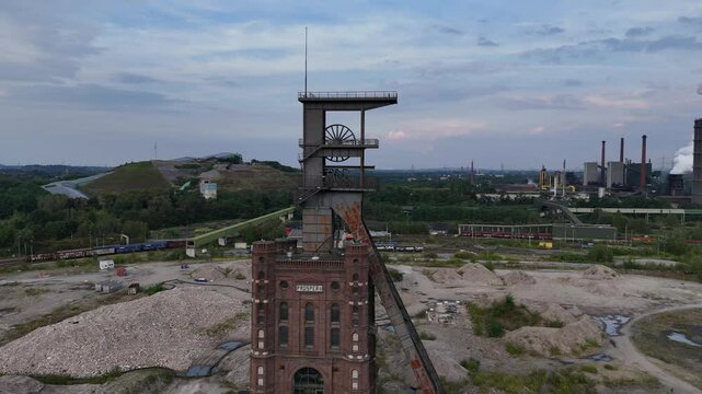 F&ouml;rderturm oder Malakow Turm auf den Resten von Prosper 2 in Bottrop