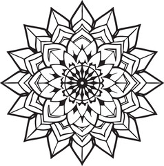 Handmade Mandala Coloring Page