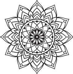 Handmade Mandala Coloring Page
