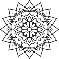 Handmade Mandala Coloring Page