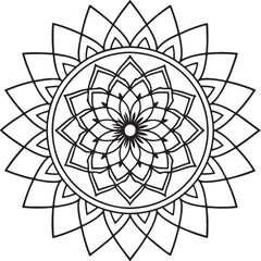 Handmade Mandala Coloring Page