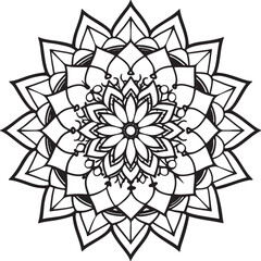 Handmade Mandala Coloring Page