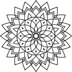 Handmade Mandala Coloring Page