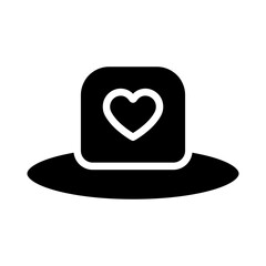Hat Vector Glyph Icon Design