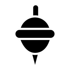 Spinning Top Vector Glyph Icon Design