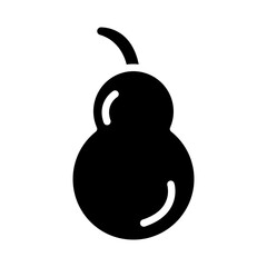 Bottle Gourd Vector Glyph Icon Design