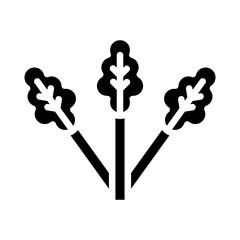 Celery Vector Glyph Icon Design
