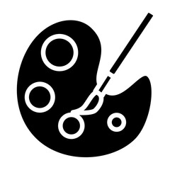 Painting Vector Glyph Icon Design