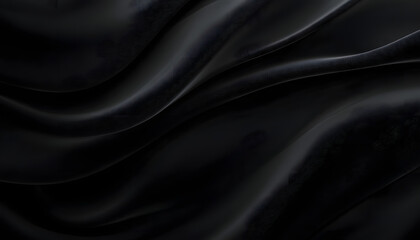 Fototapeta premium black textures wallpaper abstract 4k background silk smooth waves pattern modern clean minimal backdrop design black and white high definition