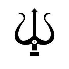 Trident Vector Glyph Icon Design