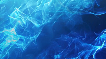 Fototapeta premium Abstract Blue Smoke Pattern