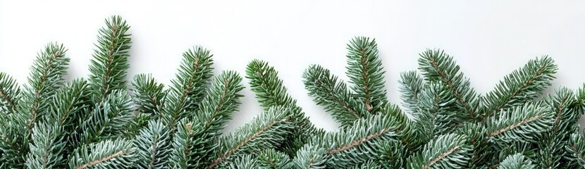 Professional high-resolution photo of a green Christmas garland isolated on a white backdrop.