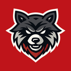 Raccoon Vector Sports Mascot Logo: High-Quality, Versatile Design for Team Branding