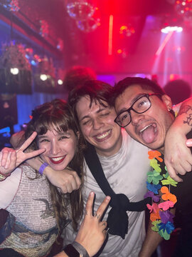 Friends Celebrating