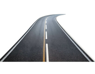 Strasse isoliert auf wei&szlig;en Hintergrund, Freisteller