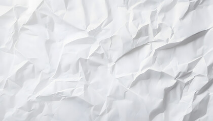 Fototapeta premium the wet crumpled white paper texture for the headerbackdrop