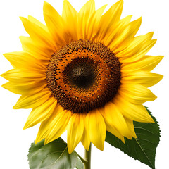 sunflower isolated on white background