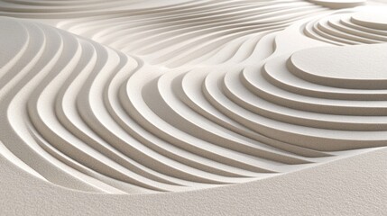 Naklejka premium Abstract Sand Dunes Pattern - Textured Desert Landscape Design
