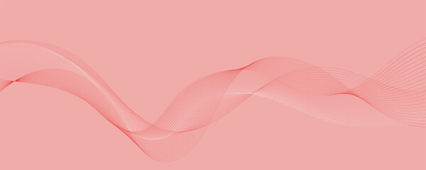 Abstract gradient vector background with wavy lines