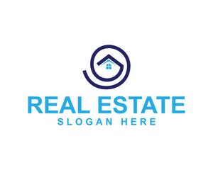 Obraz premium Real estate business logo, house logo icon, vector illustration logo design, building, construction, roof, estate, contractor, apartment, realtor, property, commercial, residential, corporate, flat