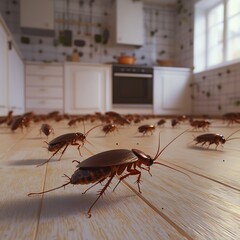 cockroach in kitchen