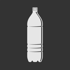 Plastic bottle icon. Vector illustration
