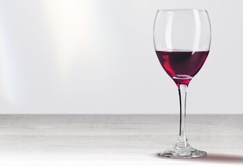 Tasty sweet alcohol red wine in glass