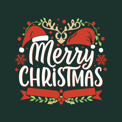 merry christmas and birthday t shirt design 