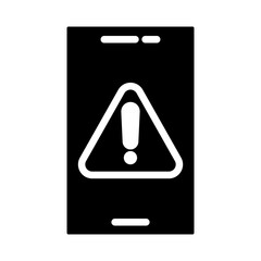 Danger Alert Vector Glyph Icon Design