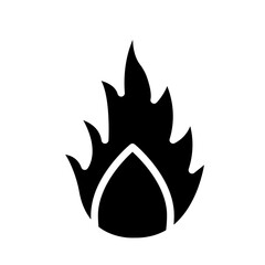 Flammable Vector Glyph Icon Design
