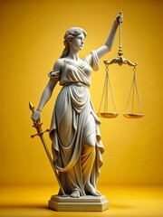 Obraz premium View of 3d justice scales