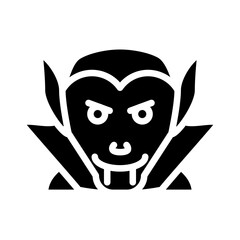 Vampire Vector Line Icon Design