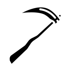 Scythe Vector Line Icon Design