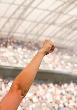 Raised Fists at Stadium 