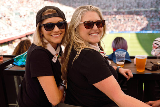 Fans at Soccer Game 