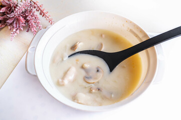 レンチンで作った白カレー