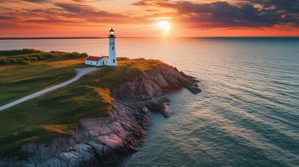 lighthouse on the coast