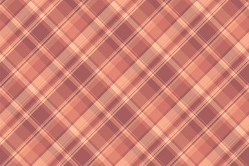 Official pattern tartan seamless, hobby textile texture vector. Purchase plaid fabric background check in red and orange colors.