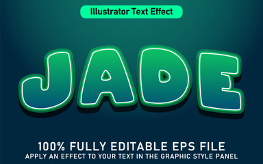 EDITABLE JADE TEXT EFFECT