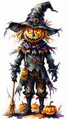 Malevolent Scarecrow: A Dark Halloween Delight