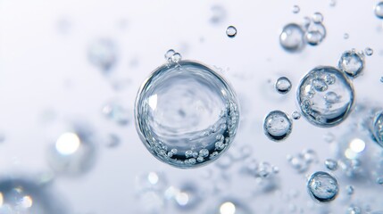 Isolated water bubbles in high quality