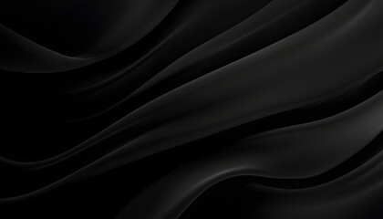 Obraz premium black textures wallpaper abstract 4k background silk smooth waves pattern modern clean minimal backdrop design black and white high definition