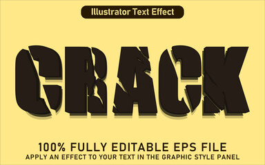 EDITABLE CRACK TEXT EFFECT