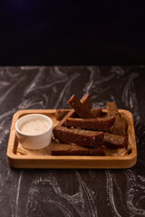 Savor the Delicious Crispy Snack Sticks that come perfectly paired with a Dipping Sauce