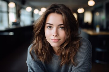 Obraz premium Smiling portrait of a female student