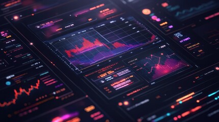 Obraz premium A stock market trading app interface showing real-time data and analysis tools