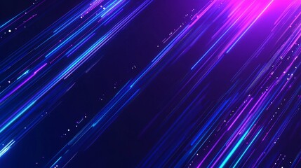 Vibrant Light Trails on Dark Background
